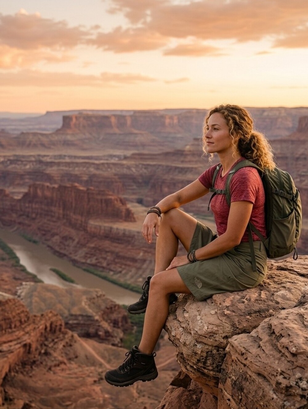 The North Face Olive Green A-Line Outdoor Skirt